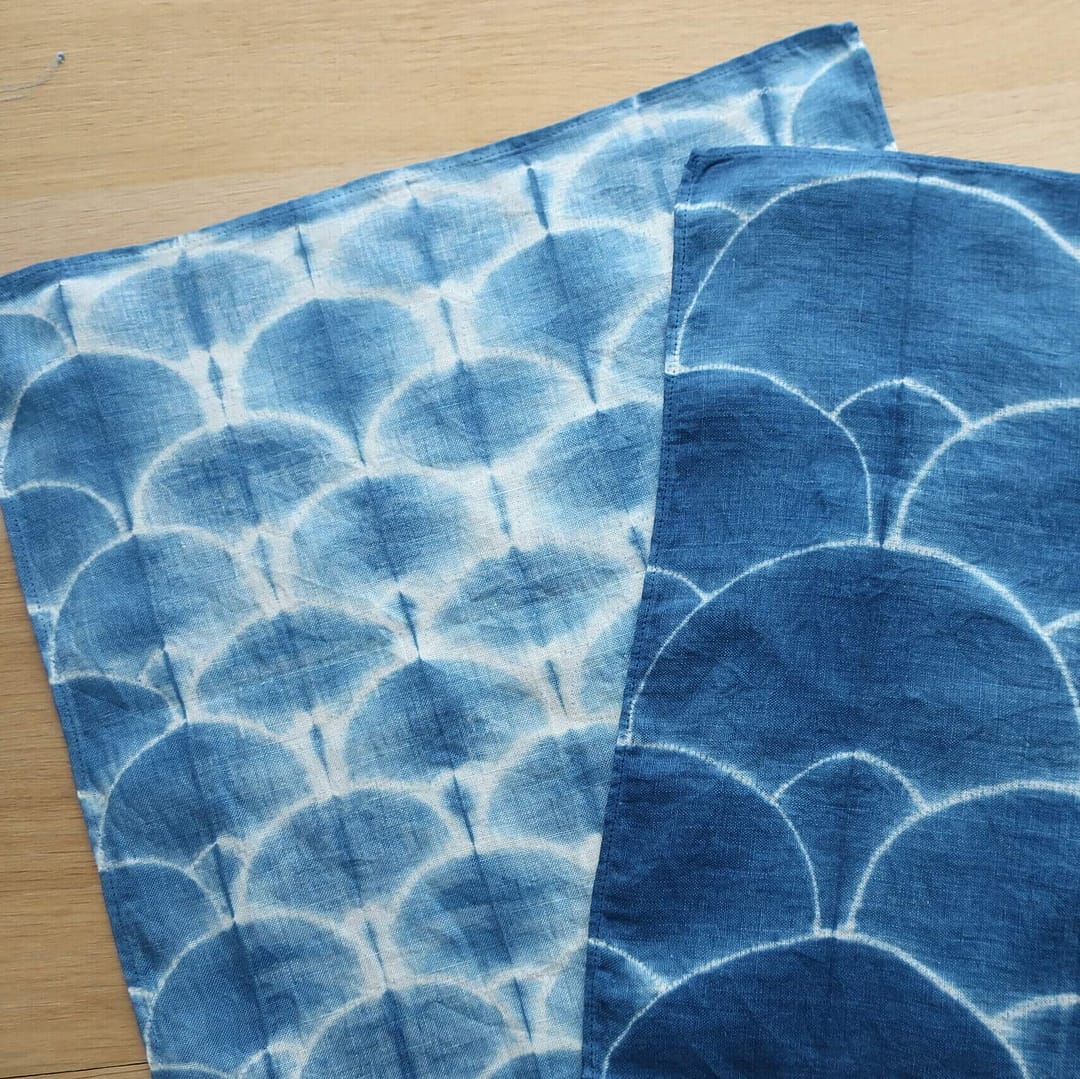 Atelier Akane - Teinture à l'indigo en katano shibori