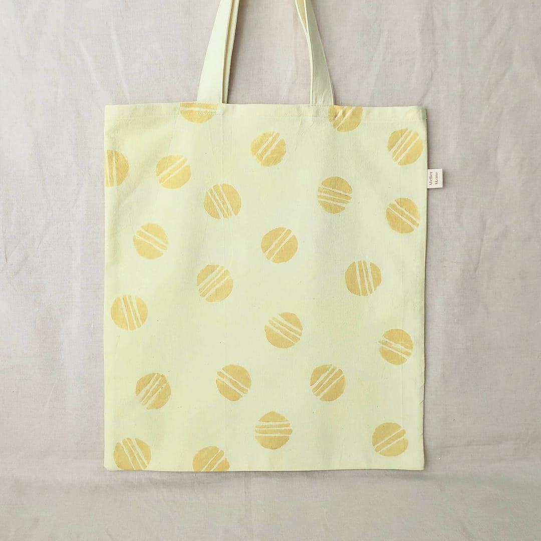 weld natural dye tote bag teinture végétale