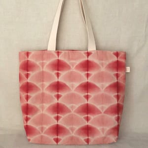 Sac cabas matelassé teint à la garance – A