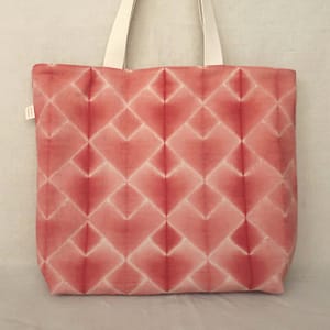 Sac cabas matelassé teint à la garance – B