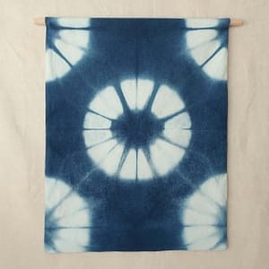 Tenture murale – Indigo shibori