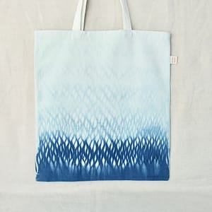 Tote-bag teint à l’indigo – C