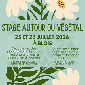 Stage/retraite autour du végétal à Blois – été 2026
