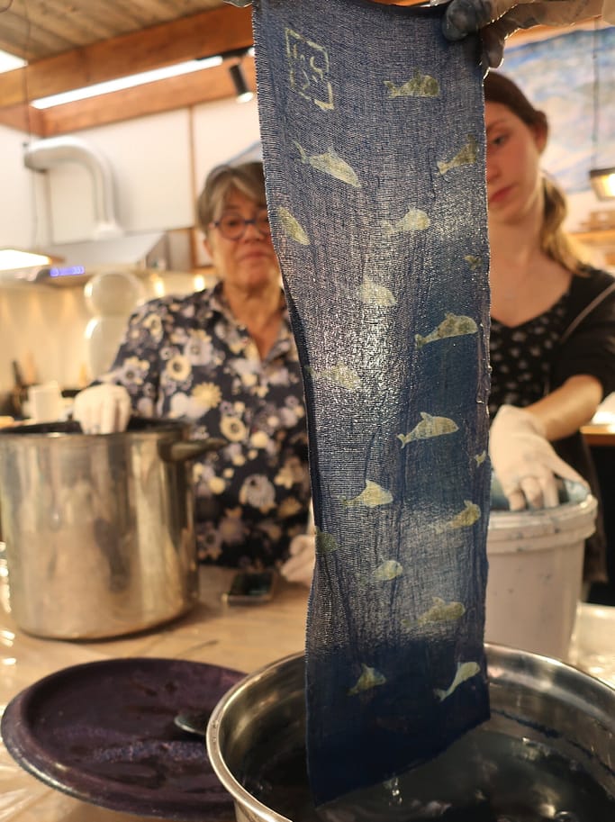 pochoir pâte de réserve